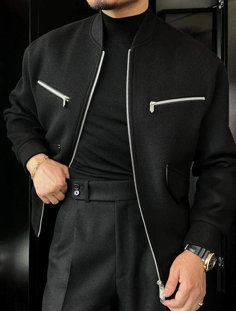 Casual Long-Sleeve Zipper Jacket