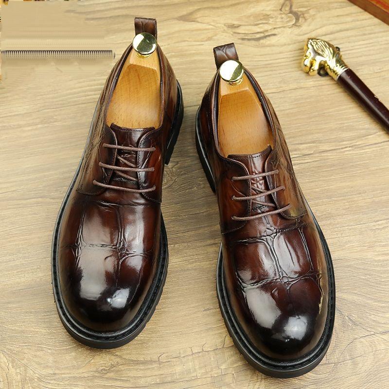 Men's Business High-End Lace-Up Leather Shoes