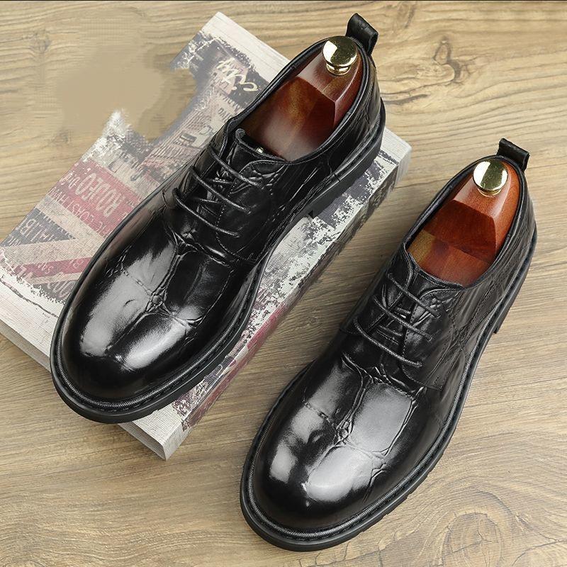 Men's Business High-End Lace-Up Leather Shoes