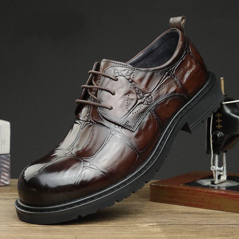 Men's Business High-End Lace-Up Leather Shoes