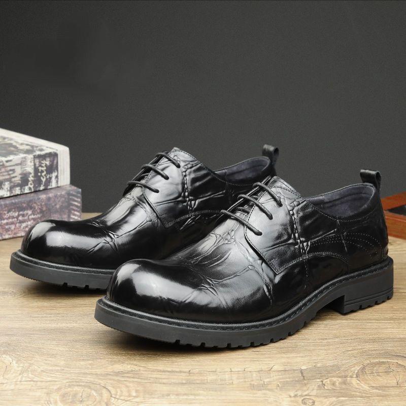 Men's Business High-End Lace-Up Leather Shoes