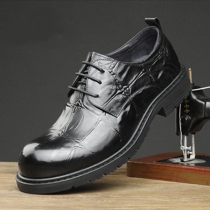 Men's Business High-End Lace-Up Leather Shoes