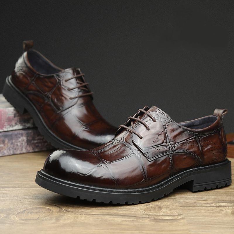 Men's Business High-End Lace-Up Leather Shoes