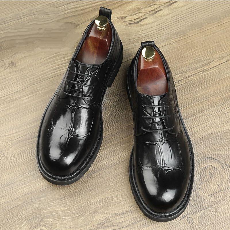 Men's Business High-End Lace-Up Leather Shoes